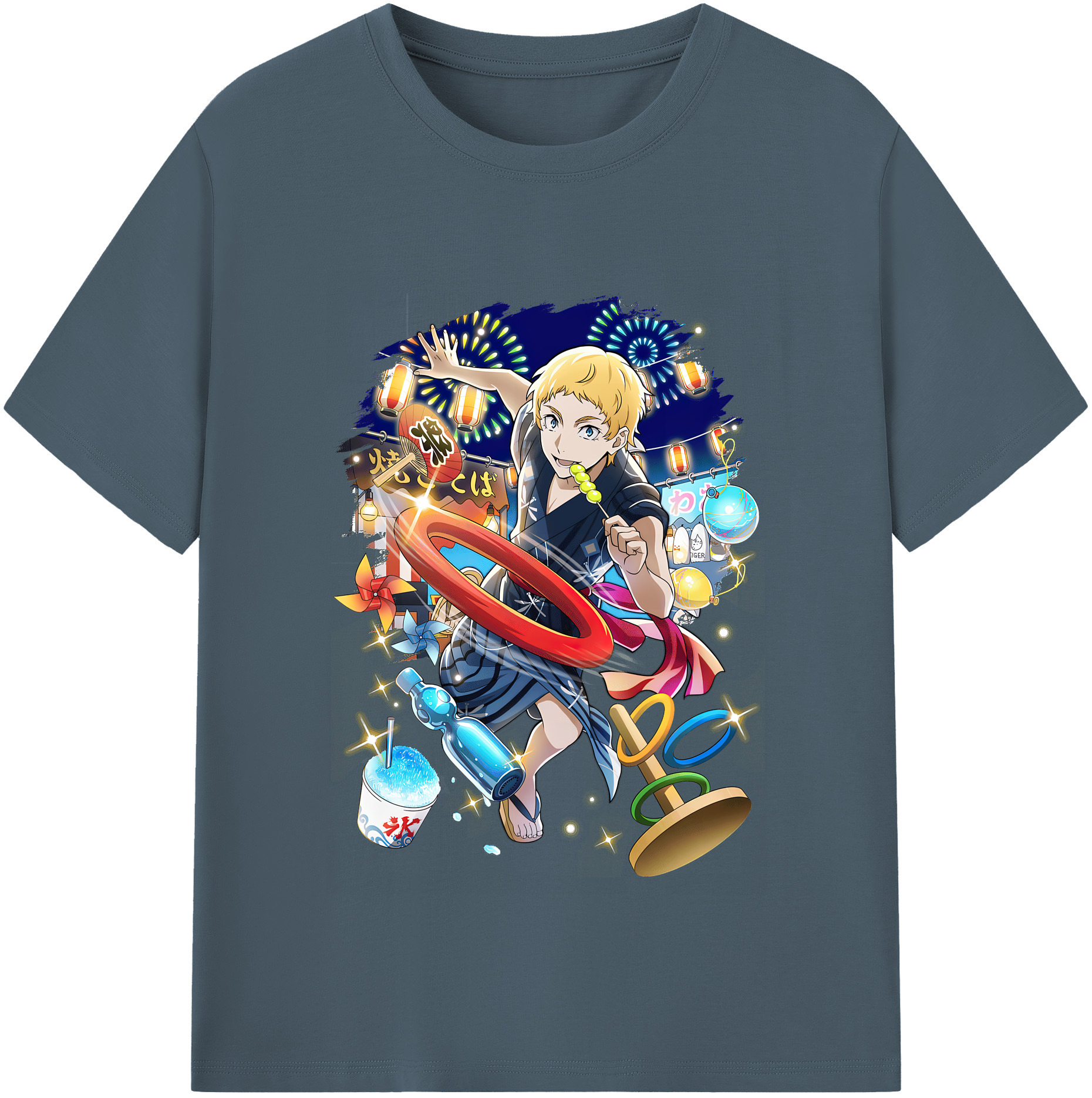 （画像用） 文豪ストレイドッグス Bungo Stray Dogs 綿100％半袖Tシャツ（フロントプリント）